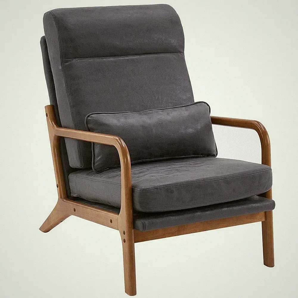 Modern Upholstered Single Sofa Armchair Accent Chair Lounge 8 Colors