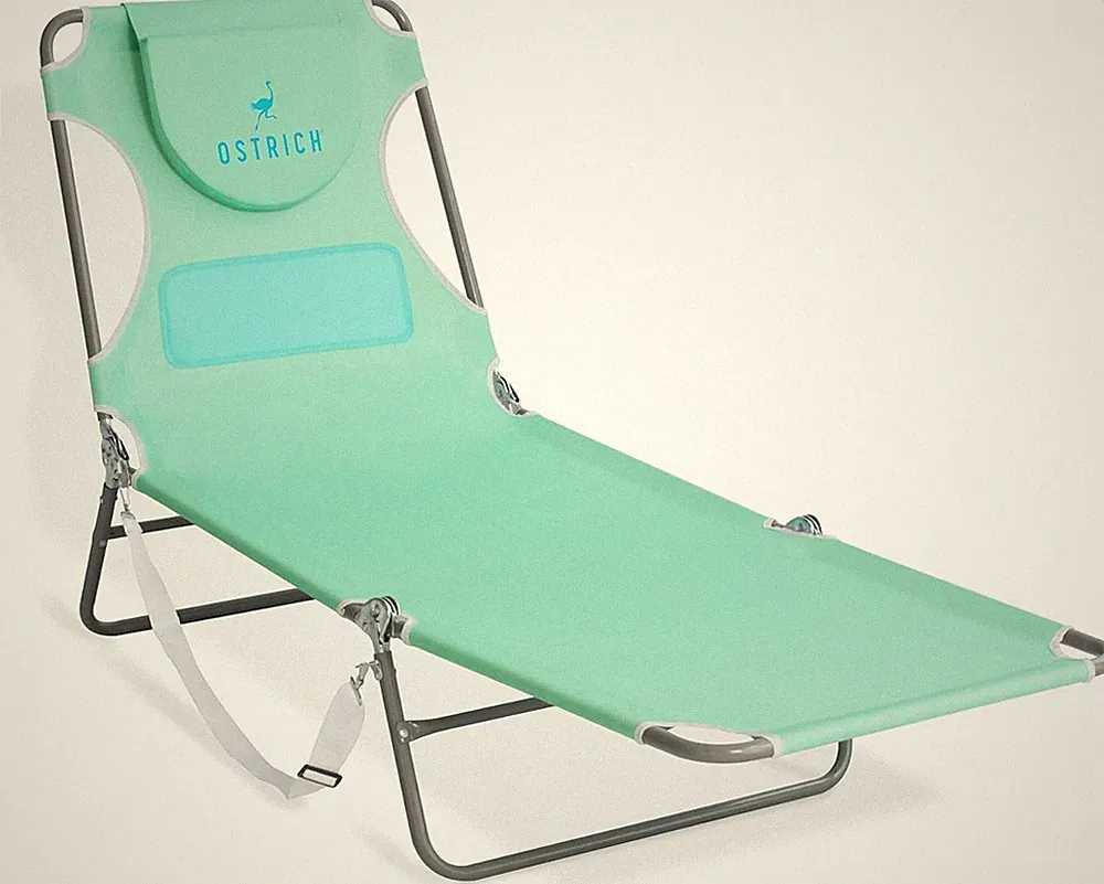 Ostrich Ladies Comfort Lounger with Chest Support, Portable Reclining Outdoor Pa